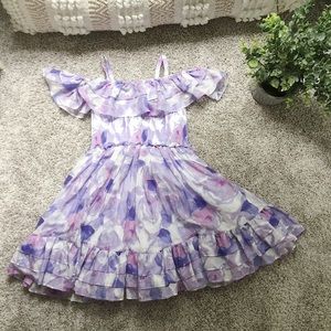 NWT Janie & Jack floral off shoulder dress size 8